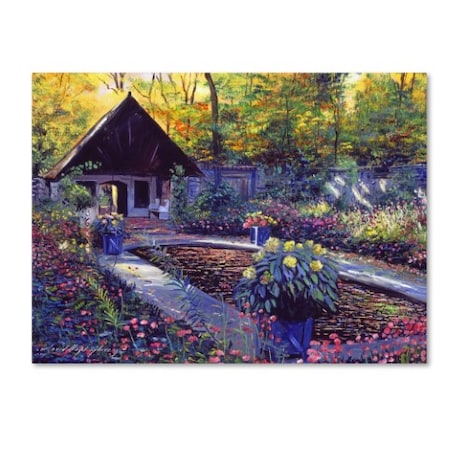 David Lloyd Glover 'Blue Garden Impression' Canvas Art,18x24